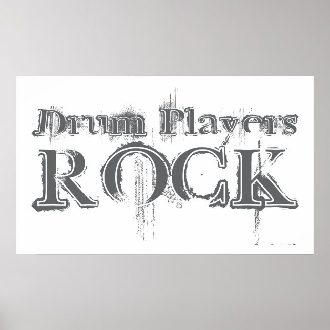 Affiches Drum Players Rock (Devant)