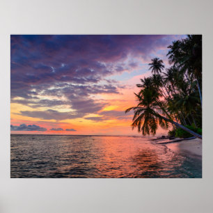 Affiches du coucher de soleil sur la plage