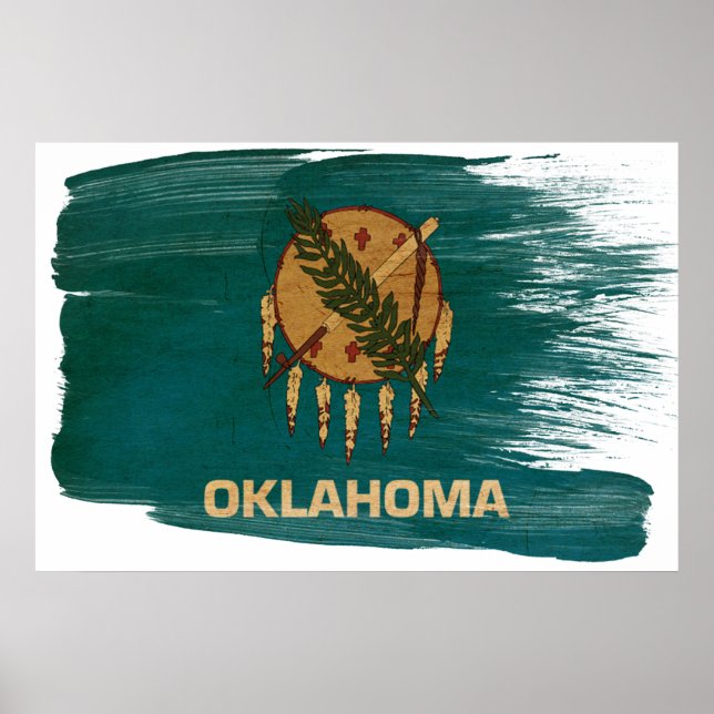 Affiches du drapeau de l'Oklahoma (Devant)