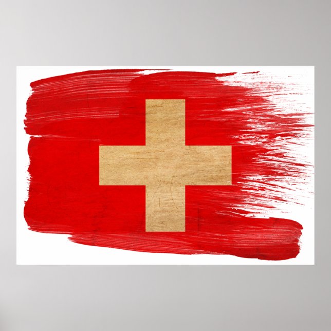 Affiches du drapeau suisse (Devant)