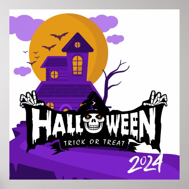 Affiches du parti Halloween 2024 (Devant)