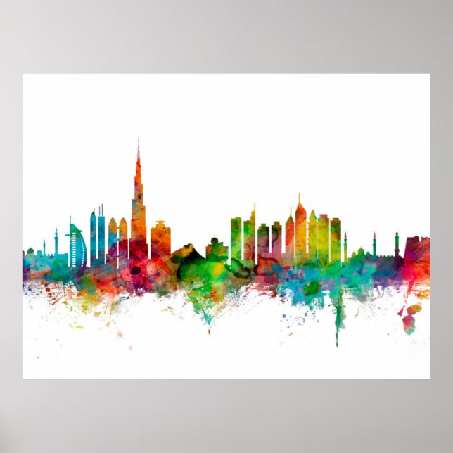 Affiches Dubai Skyline (Devant)