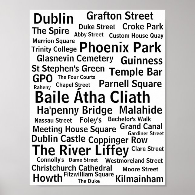 Affiches Dublin (Devant)