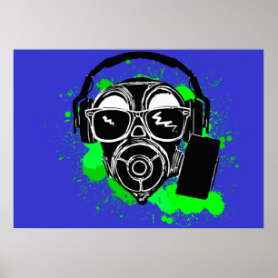 Affiches Dubstep Gasmask