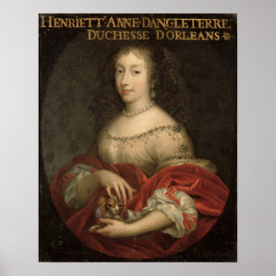 Affiches Duchesse de Henrietta Anne d'Orléans
