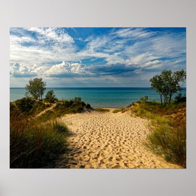 Affiches Dunes de l'Indiana, lac Michigan (Devant)