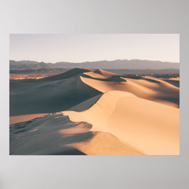 Affiches Dunes de sable de Mesquite dans la vallée de la Mo (Devant)