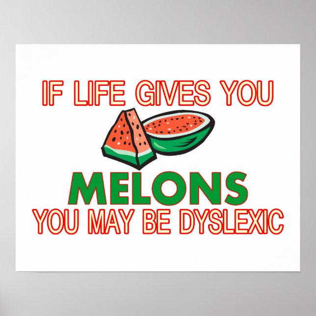Affiches Dyslexie de Melon (Devant)