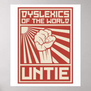 Affiches Dyslexiques du monde UNTIE