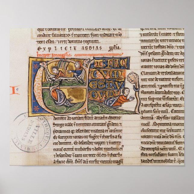 Affiches 'E' initial historique représentant Jonah (Devant)