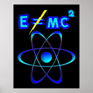 Affiches E n'est pas = mc2 - Einstein a eu tort !
