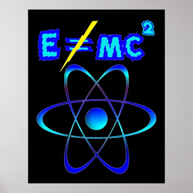 Affiches E n'est pas = mc2 - Einstein a eu tort ! (Devant)