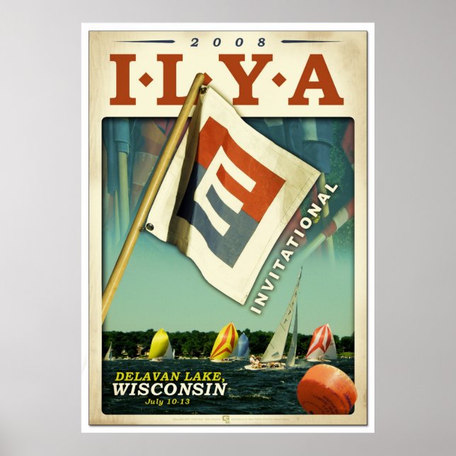 Affiches E Race 2008 imprimé "vieilli" (Devant)