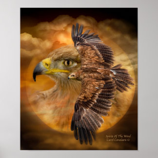 Affiches Eagle-Spirit Of The Wind Art Poster/Imprimer