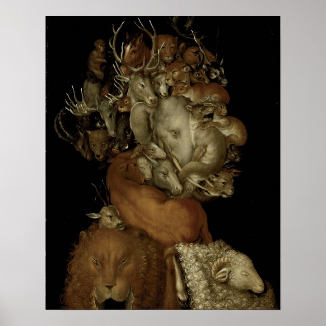 Affiches Earth, c.1570 (huile sur panneau) (Devant)