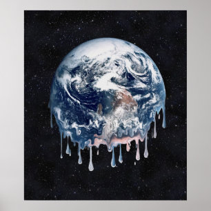 Affiches Earth's Global Warming Meltdown