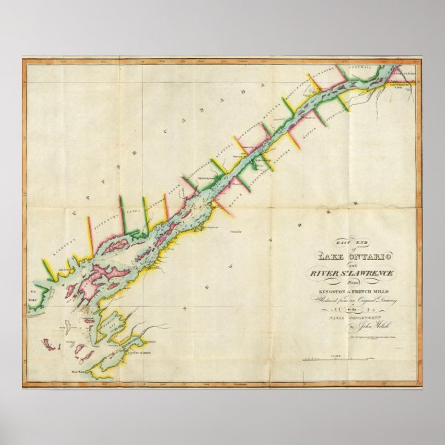 Affiches EaSt Fin du lac Ontario et du fleuve Saint-Laurent (Devant)