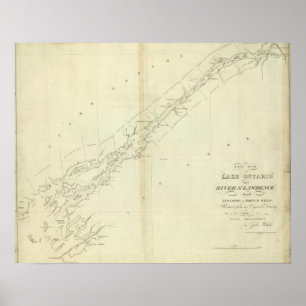 Affiches EaSt Fin du lac Ontario et du fleuve Saint-Laurent