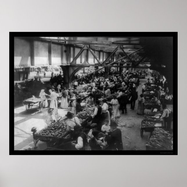 Affiches East Side Food Market à New York 1915 (Devant)