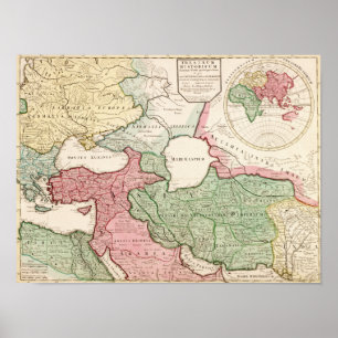 Affiches EastPanoramic moyen MapMiddle est