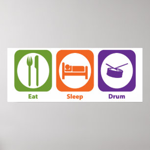 Affiches Eat Sleep Drum