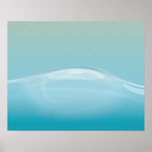 Affiches Eau bleue claire
