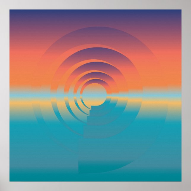 Affiches eau et horizon (Devant)