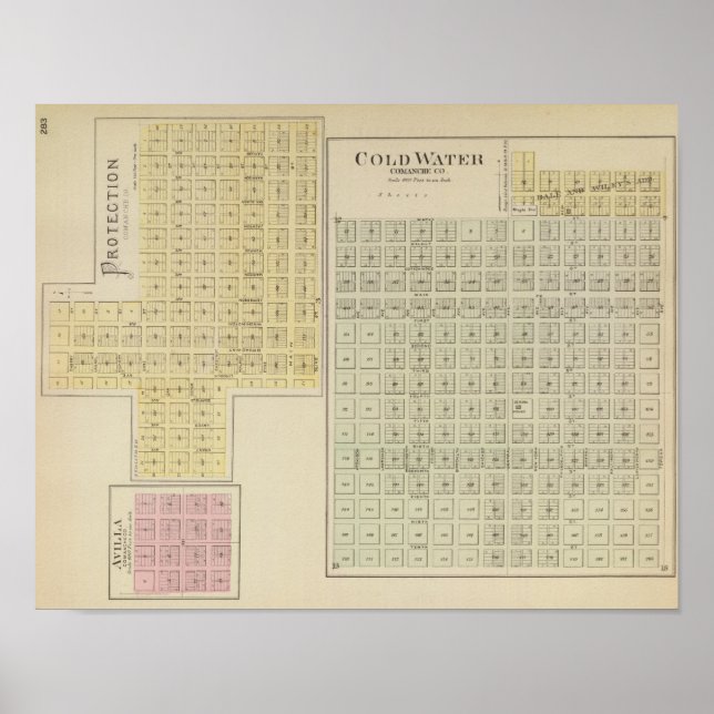 Affiches Eau froide, Protection, Avilla, Kansas (Devant)