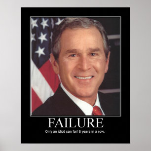 Affiches Échec : George Bush