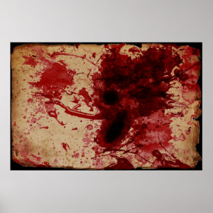 Affiches Éclaboussure de sang