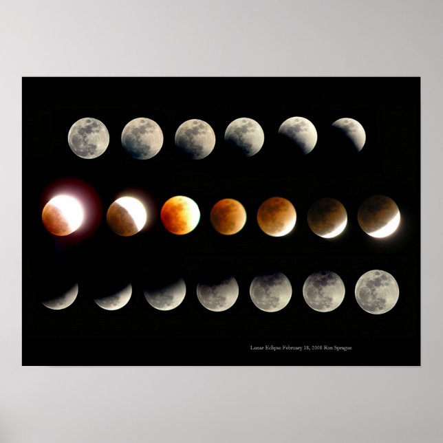 Affiches Éclipse lunaire (Devant)