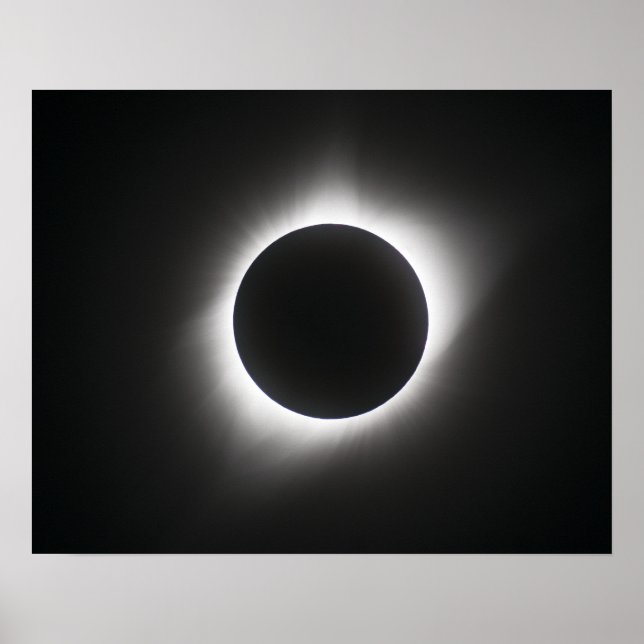 Affiches Éclipse solaire 2017 - Corona (Devant)