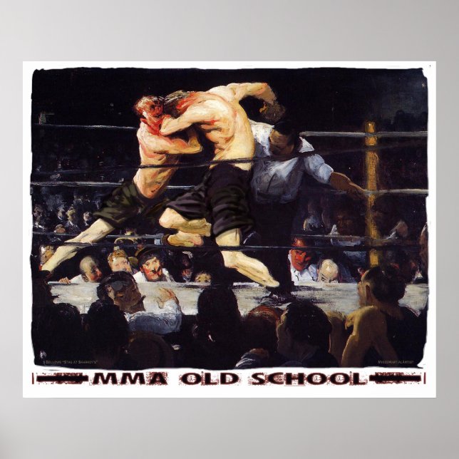 Affiches École secondaire mixed martial art (Devant)