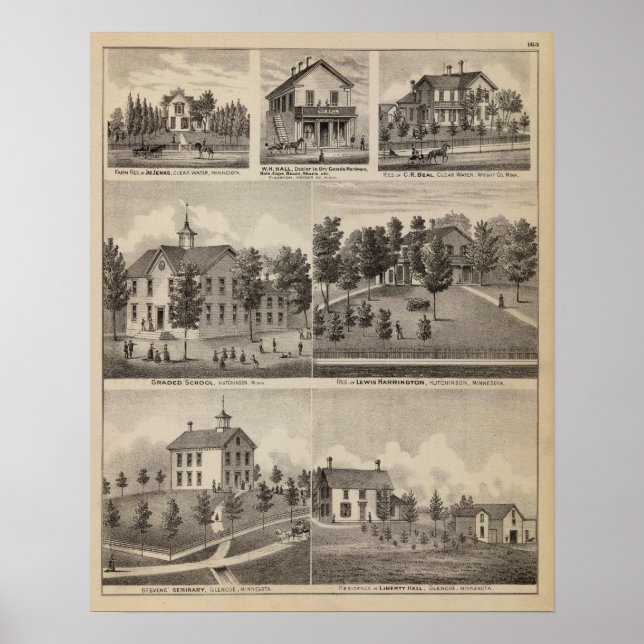 Affiches École, Séminaire, Résidences, Minnesota (Devant)