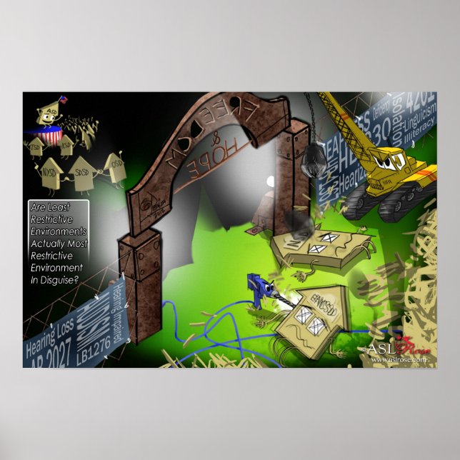 Affiches Écoles pour sourds (Devant)