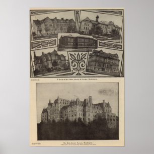 Affiches Écoles, Tacoma, lavage