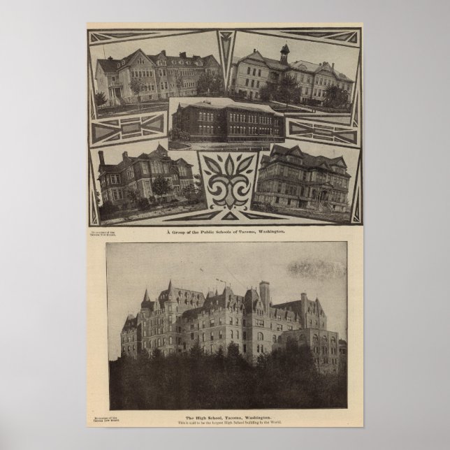 Affiches Écoles, Tacoma, Laver (Devant)