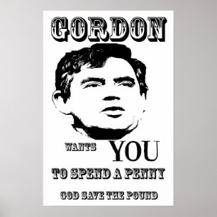 Affiches Économies de Dieu la copie d'affiche de Gordon