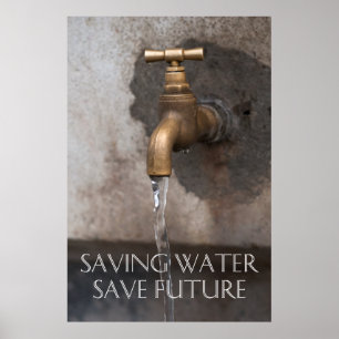 Affiches Économisez de l'eau pour l'avenir