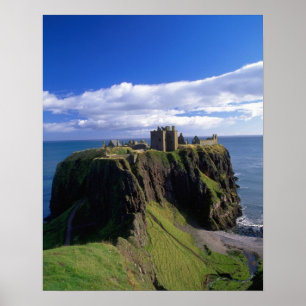 Affiches Ecosse, Aberdeen. Château de Dunnotar.