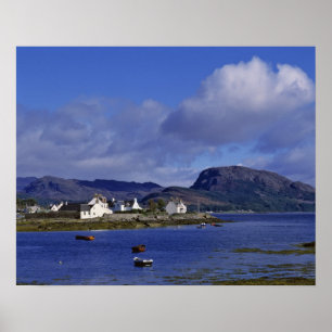 Affiches Écosse, Highland, Wester Ross, Plockton.