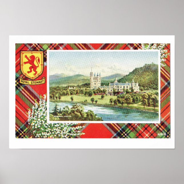Affiches Ecosse vintage, Fraser, Royal Stewart, Balmoral (Devant)