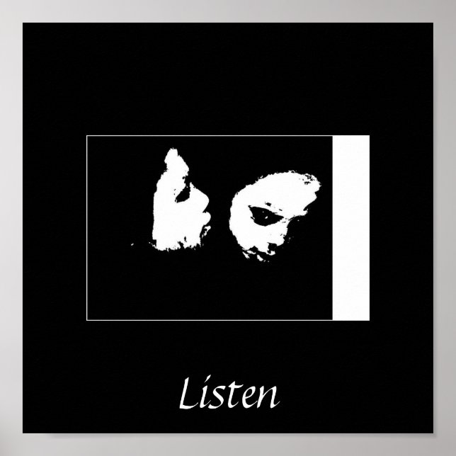 Affiches Écouter (Devant)