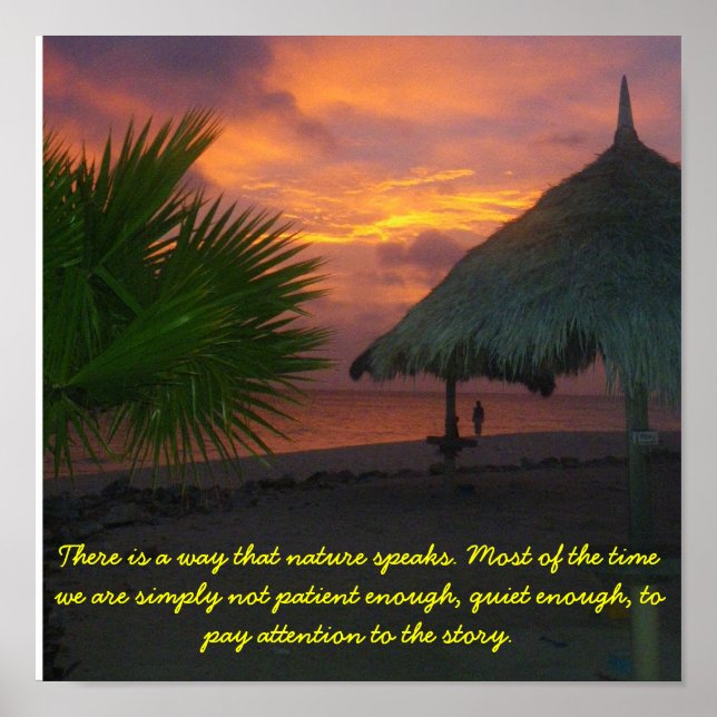 Affiches Écouter la nature (Devant)