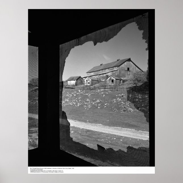 Affiches Écran cassé de l'ancienne maison de cuisine (Devant)