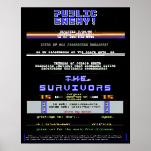 Affiches Écrans d'introduction du commodore 64 14" x 18" PE