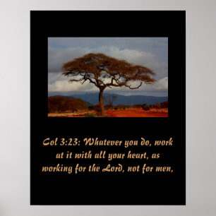 Affiches Écriture chrétienne Col 3:23