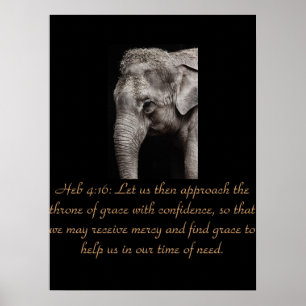 Affiches Écriture chrétienne Heb 4:16