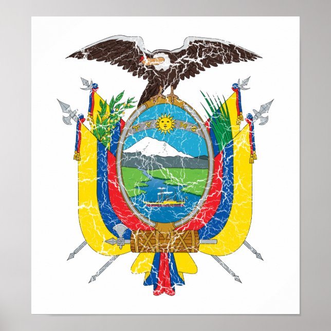 Affiches Ecuador Coat Of Arms (Devant)