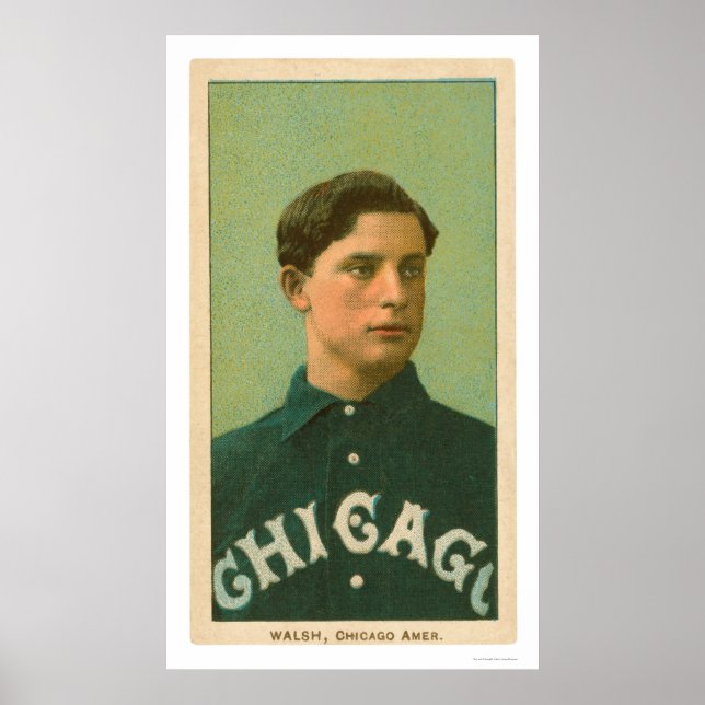 Affiches Ed Walsh Baseball Card 1909 (Devant)